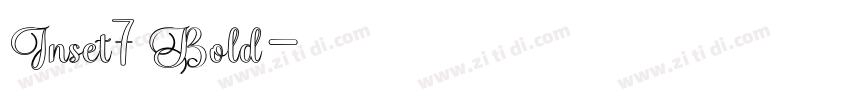 Inset7 Bold字体转换